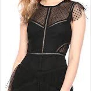 BCBGMAXAZRIA Tiered Ruffle Flare Dress Size 10